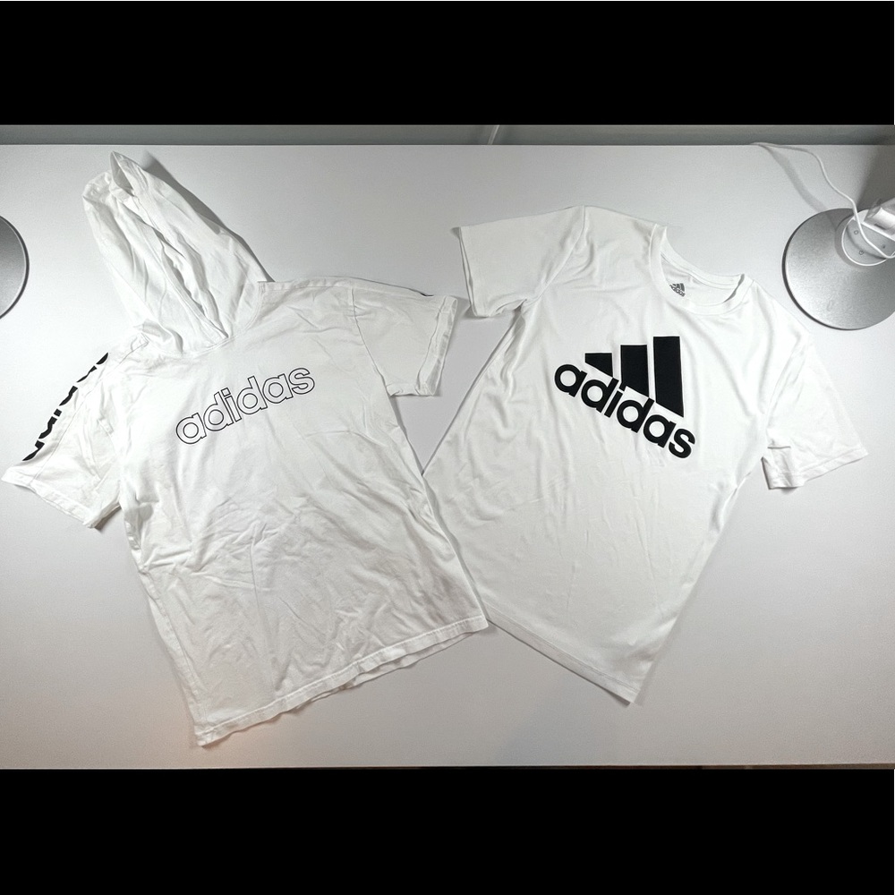 Boys Adidas Short Sleeve Shirts, Bundle of 2